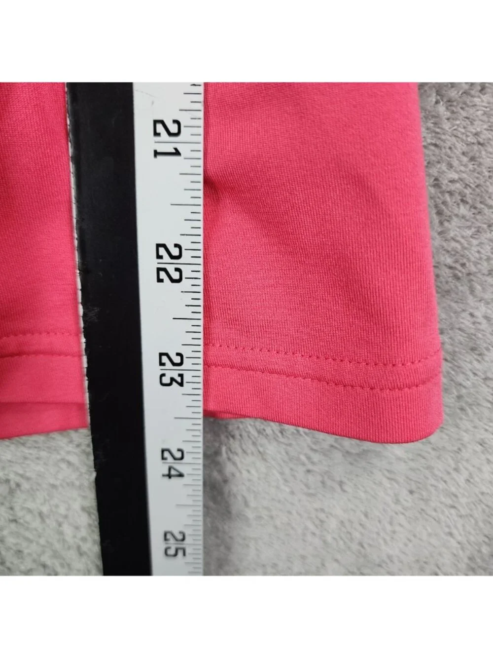 Womens Fila Sport Performance Pink & Black T Shirt V-Neck Short Sleeve Size M